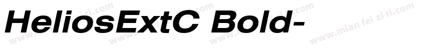 HeliosExtC Bold字体转换